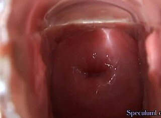 Closeup of nipple piercings and dildo fucking in medical masturbation video